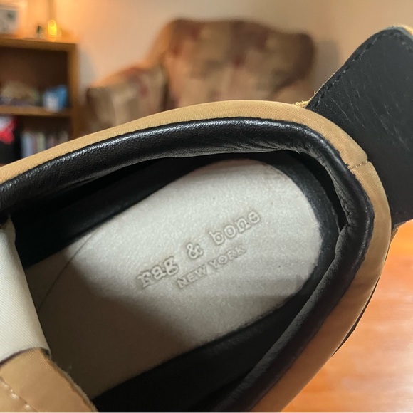 rag & bone retro running shoes in mustard black and tan EU Size 38 - Picture 3 of 15
